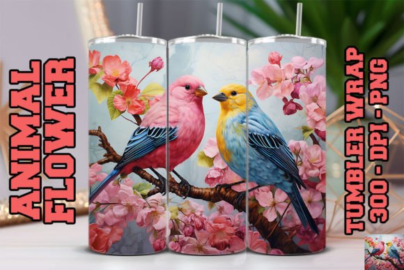 3D Finches Tumbler 1: A Unique and Versatile Design for Your Drinkware