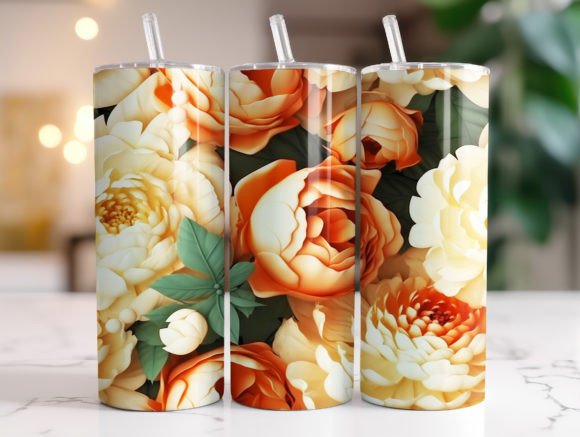 3D Roses 20 Oz Tumbler Wrap: A Stylish and Versatile Drinkware Accessory