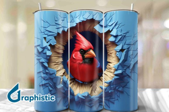 Cardinal 3D Smashed Wall Art 08