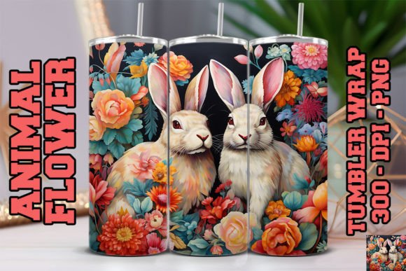 Discover the Charm of 3D Rabbits Tumbler 2