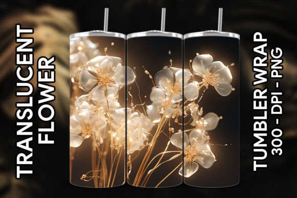 Discover the Elegance of 3D Baby's Breath Tumbler 1