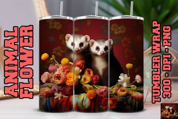 Discover the Unique Charm of 3D Ferrets Tumbler