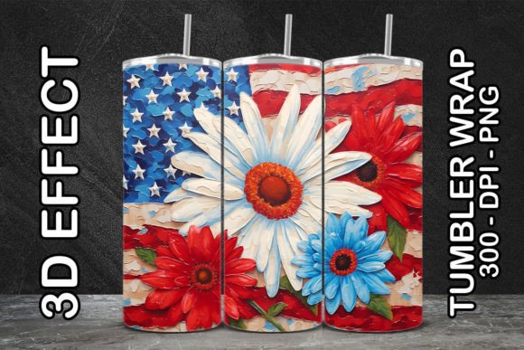 Discover the Versatility of 3D Painted Daisy Tumbler 3