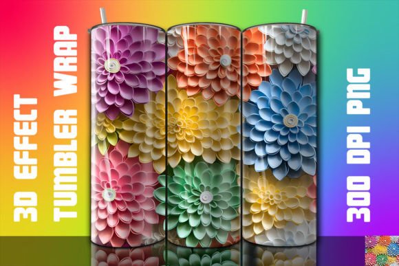 Discover the Versatility of 3D Zinnia Tumbler 1