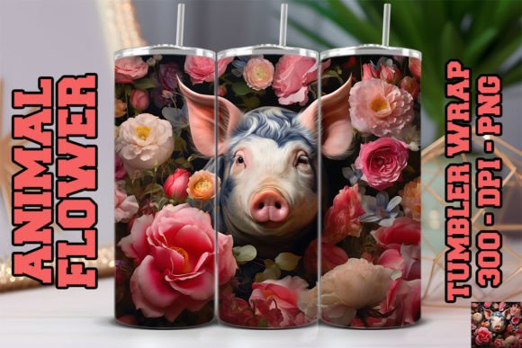 Enhance Your Creations with 3D Pigs Tumbler 3