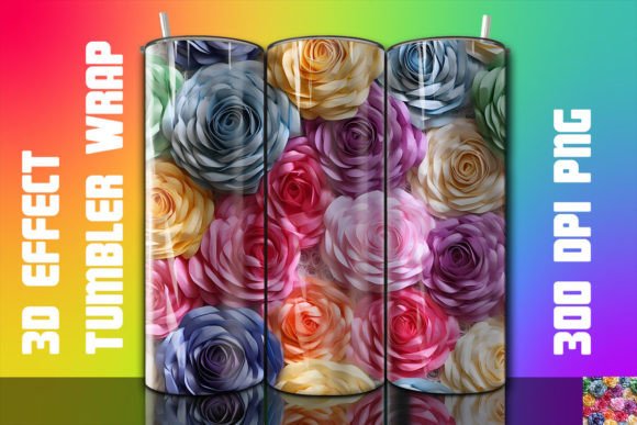 Enhance Your Drinkware with 3D Peony Tumbler 1