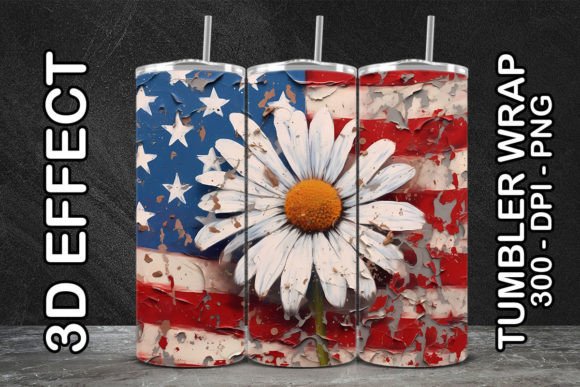 Explore the Beauty of 3D Oxeye Daisy Tumbler