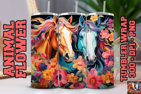 Explore the Versatility of 3D Horses Tumbler and PNG Files for Sublimation Printing