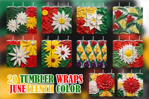 Exploring the 3D Flower JUNETEENTH Tumbler: A Unique and Creative Gift Option