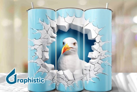 Seagull 3D Smashed Wall Art 38: A Versatile Design Solution