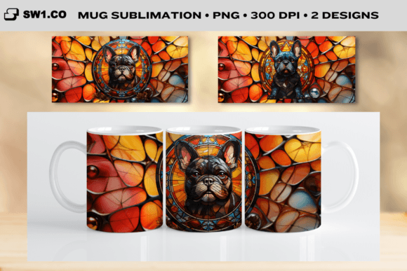 Stained Glass Bulldog Mug Sublimation: A Unique and Versatile Design Solution