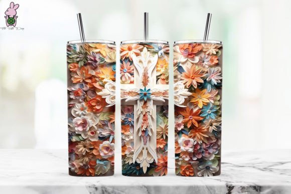 Stunning 3D Tumbler Wrap for Boho Vibes