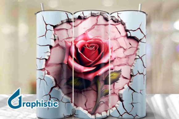 Transform Your Space with Rose 3D Smashed Wall Art 43